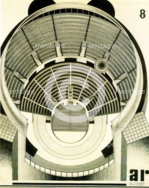 Design for the Palace of the Soviets in Moscow, USSR, c1931-c1933.  Artist: Alexander Karra