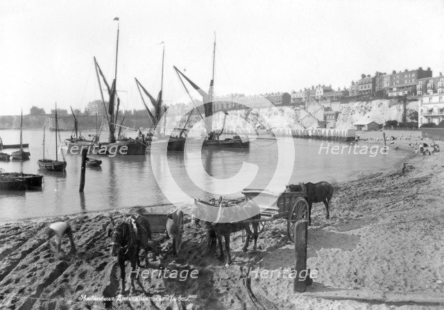 Broadstairs Harbour, Kent, 1890-1910. Artist: Unknown