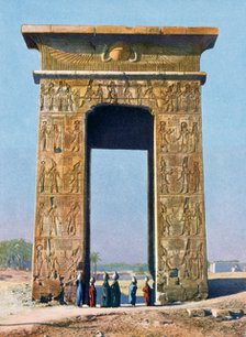 Gateway to the Temple complex of Karnak, Luxor, Egypt, 20th century. Artist: Unknown
