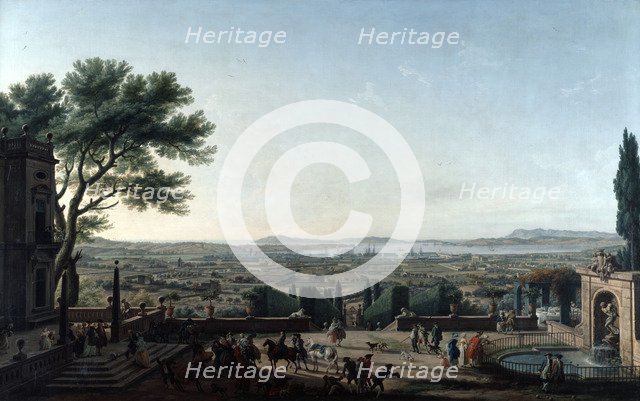 'The City and Roads of Toulon', France, 1756. Artist: Claude-Joseph Vernet