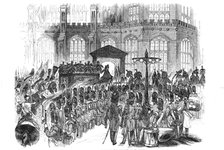 Arrival of the funeral procession at St. George's Chapel, Windsor, December 1844. Creator: Unknown.