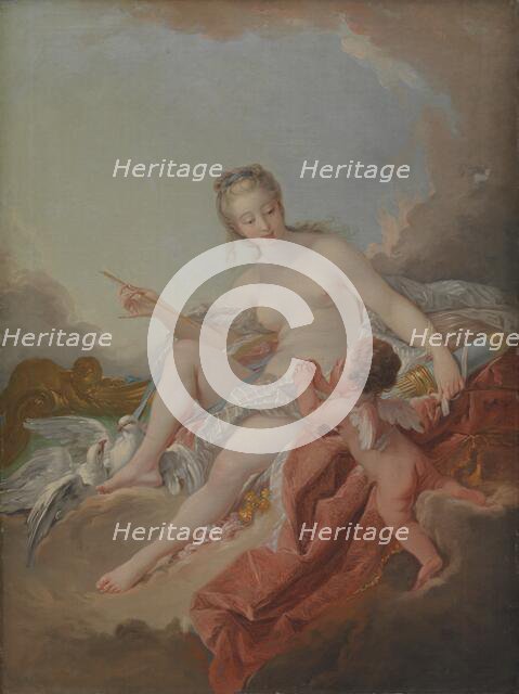 Venus and Cupid, 1754. Creator: Anton Müller.