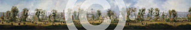 Panoramic view of the Universal Exhibition of 1867, at Champ-de-Mars, 1867. Creator: Unknown.
