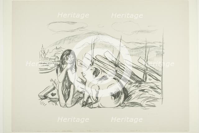 Omega and the Pig, 1908/09. Creator: Edvard Munch.