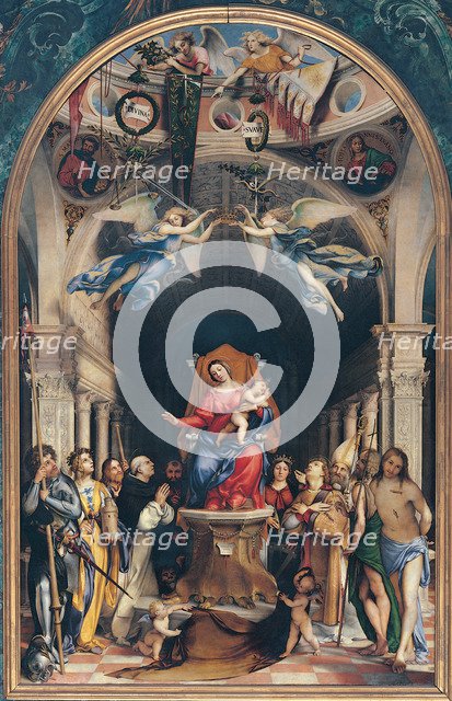 Virgin and Child Enthroned with Saints , 1513-1516.