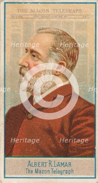 Albert R. Lamar, The Macon Telegraph, from the American Editors series (N1) for Allen & Gi..., 1887. Creator: Allen & Ginter.