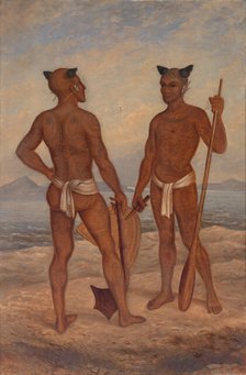 Marquesan Men, ca. 1893. Creator: Antonio Zeno Shindler.