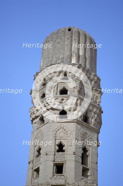 Minaret, Al Hakim Mosque, Cairo, Egypt, 1992. 