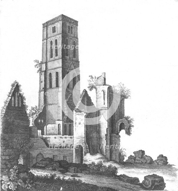 Osney Abbey near Oxford, late 18th-early 19th century. Artist: Unknown.