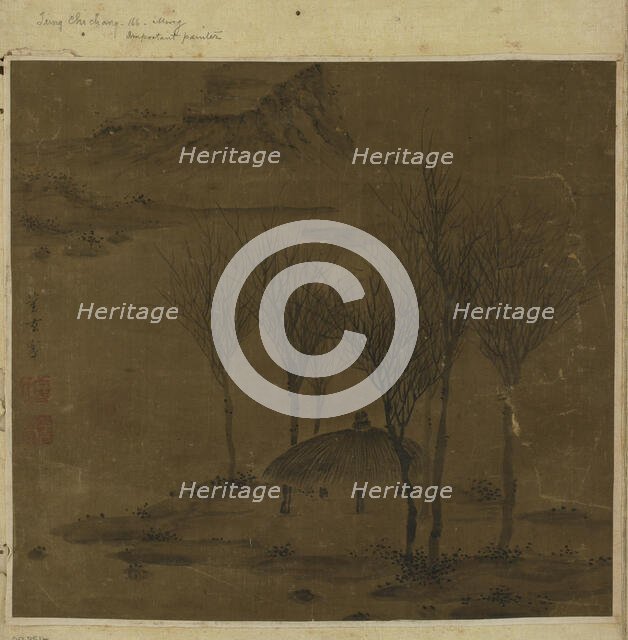 Pavilion in a grove by the water, Ming dynasty, 17th century. Creator: Unknown.