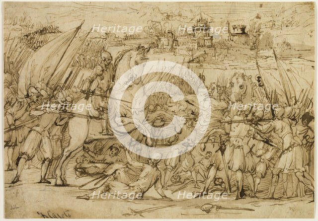 Battle Scene, n.d. Creator: Antonio Maria Viani.