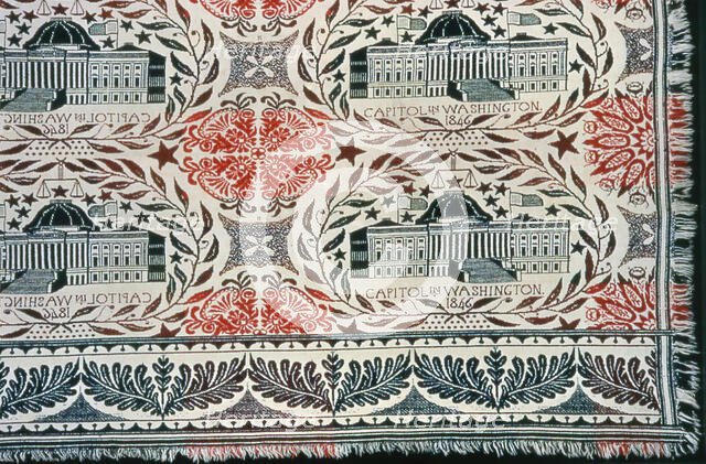 Coverlet, Ohio, 1846. Creator: Unknown.