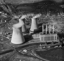 Ocker Hill Power Station, Tipton, Staffordshire, 1957. Artist: Aeropictorial Ltd.