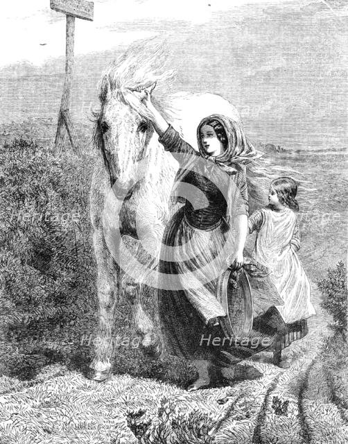 The International Exhibition: "Fetching the Old Mare Home" by F. W. Keyl, 1862. Creator: W Thomas.