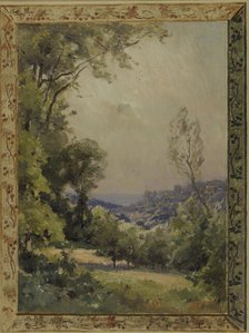 Esquisse pour la mairie de Bagneux : Paysage, c.1901. Creator: Eugene Bourgeois.