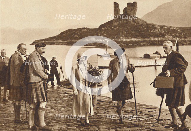 'Over the Sea to Skye' - landing in Skye from the yacht 'Golden Hind', 1933 (1937). Creator: Unknown.