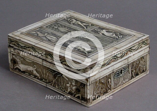 Game Box, French, 15th-16th century. Creator: Unknown.