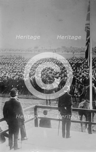 Carson addressing Ulster Army, 1914. Creator: Bain News Service.