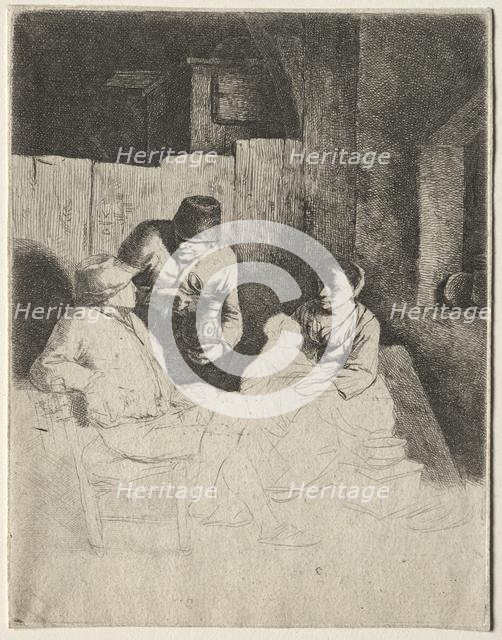 The Mother Seated in an Inn, mid 1600s. Creator: Cornelis Pietersz Bega (Dutch, 1631/32-1664).