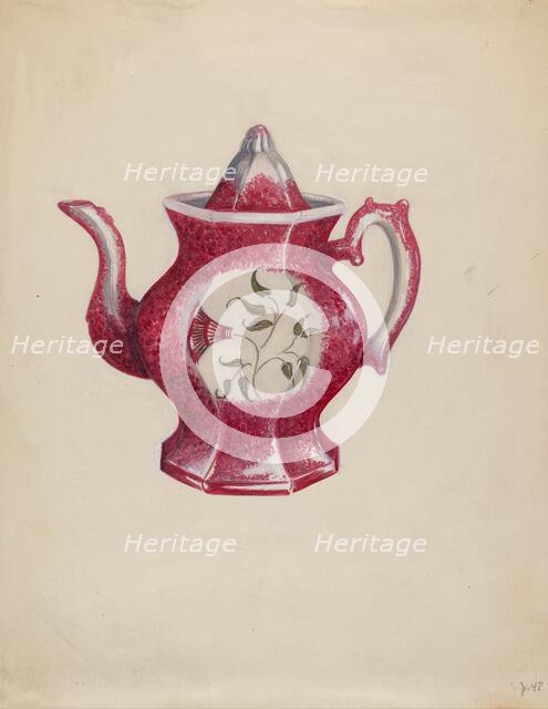 Pitcher, c. 1936. Creator: Eva Wilson.