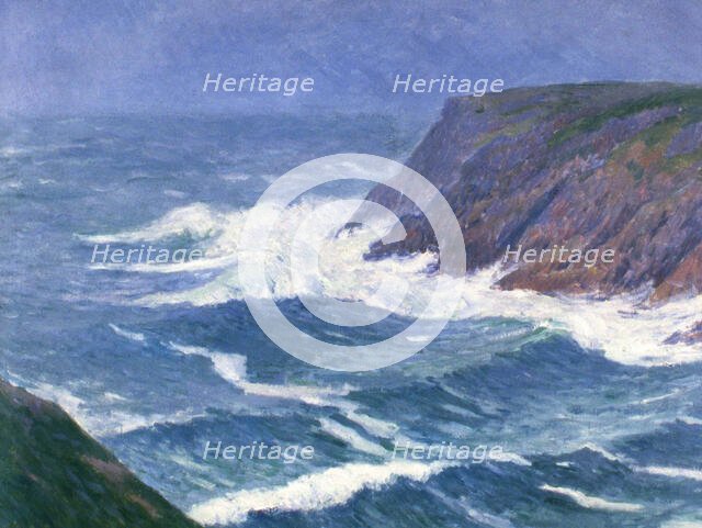 Île de Groix, paysage côtier (entrée du port Saint Nicolas), 1908. Creator: Moret, Henry (1856-1913).