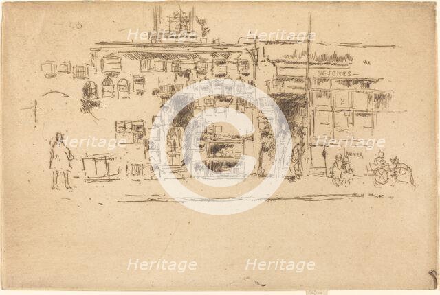 Bird-Cages Chelsea, c. 1886/1888. Creator: James Abbott McNeill Whistler.