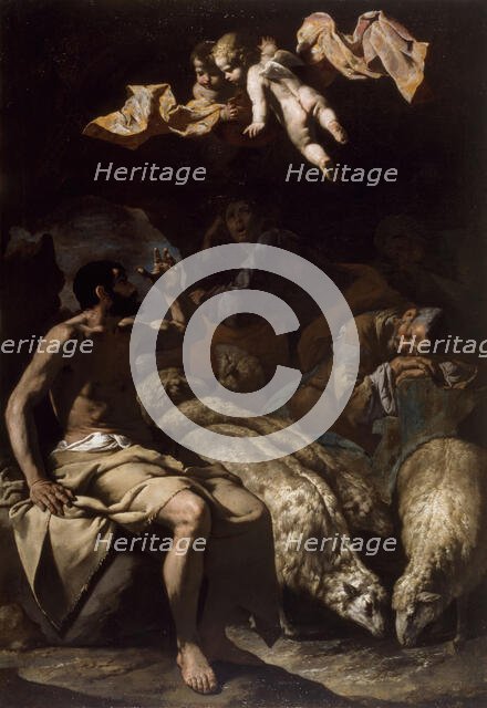 The Angel Appearing to the Shepherds, 1600-50. Creator: Master of the Annunciation to the Shepherds.