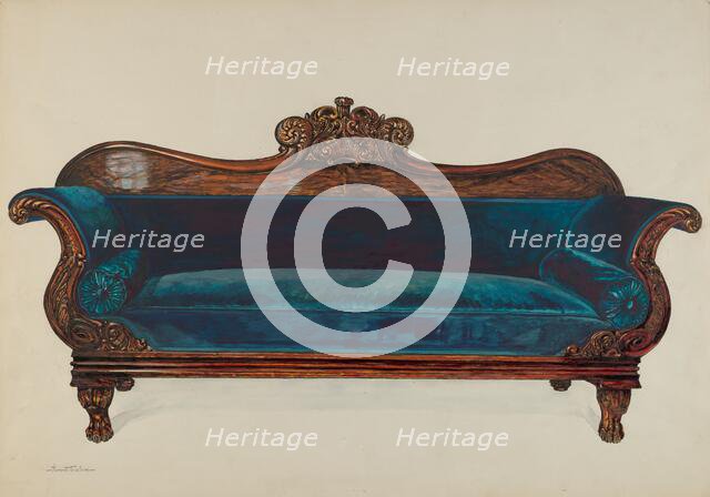 Velvet Lounge, 1937. Creator: Florence Truelson.