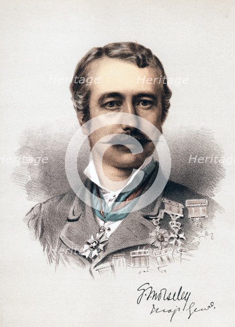 Garnet Joseph Wolseley, Viscount Wolseley, Irish-born British soldier, c1880. Artist: Anon