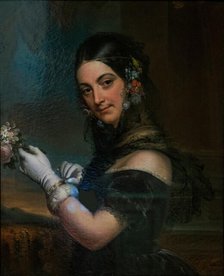 Portrait of singer Elena Viganò, 1841. Creator: Godefroid, Marie-Éléonore (1778-1849).