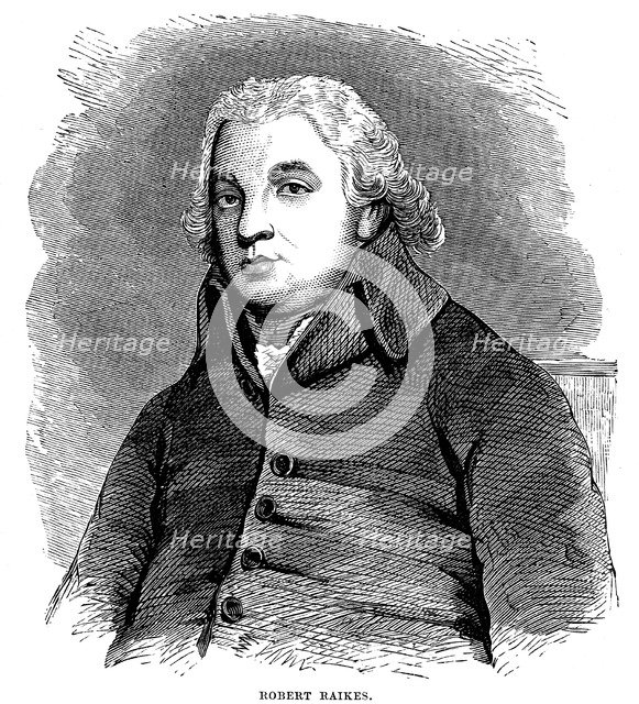 Robert Raikes, English philanthropist and publisher, 1780 (1880). Artist: Unknown