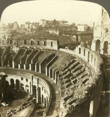 'Palatine hill, southwest from the Colosseum, Rome', c1909. Creator: Unknown.