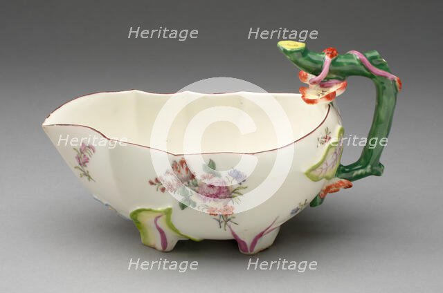 Sauceboat, Chelsea, 1760/70. Creator: Chelsea Porcelain Manufactory.