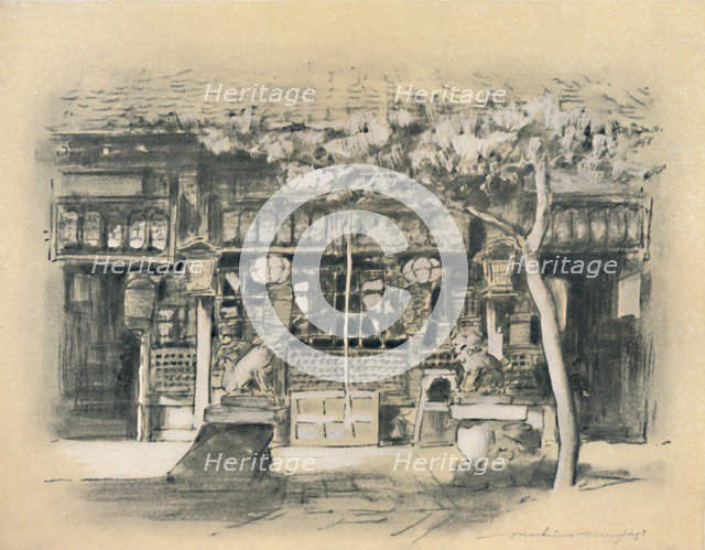 'Entrance to a Temple', 1903. Artist: Mortimer L Menpes.