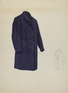 Shaker Man's Coat, c. 1936. Creator: Ingrid Selmer-Larsen.