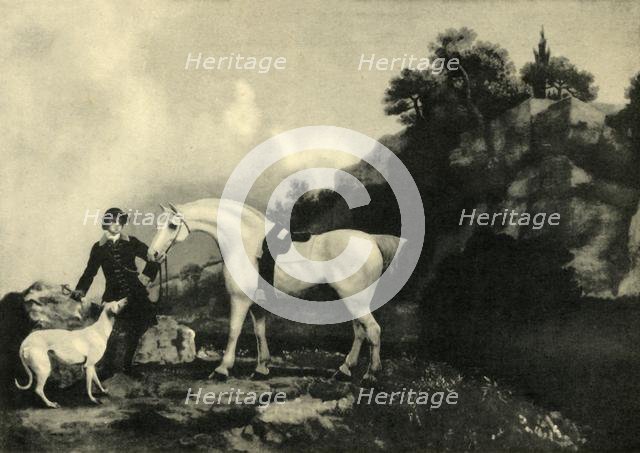 'Gentleman Holding a White Horse', (1941).  Creator: Unknown.