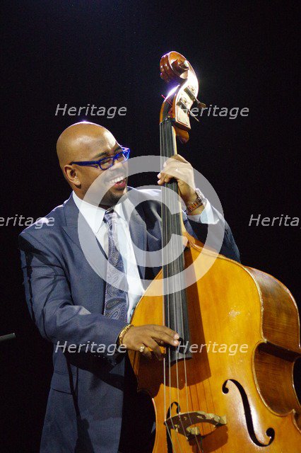 Christian McBride, Love Supreme Jazz Festival, Glynde Place, East Sussex, 2014.  Artist: Brian O'Connor.