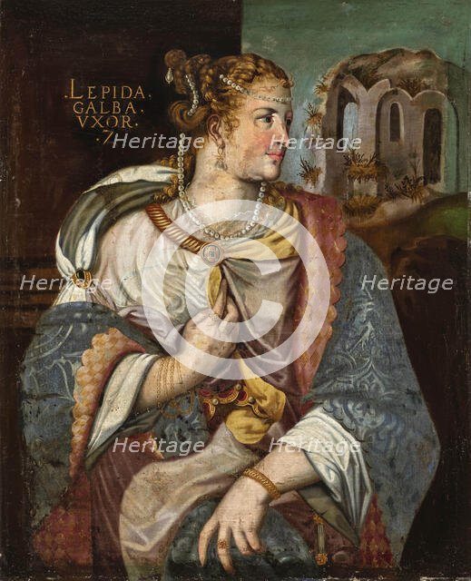 Portrait of Aemilia Lepida, wife of the Roman Emperor Galba, End of 16th century. Creator: Anonymous.