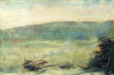 Landscape at Saint-Ouen, 1878 or 1879. Creator: Georges-Pierre Seurat.