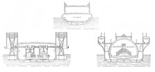 Sections of the Bessemer saloon-steamer, 1872. Creator: Unknown.