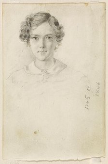 Portrait of Whistler, 1845 or 1846. Creator: James Abbott McNeill Whistler.
