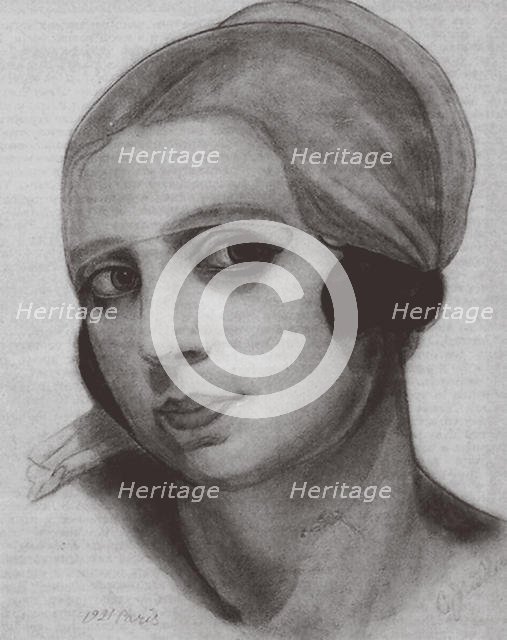 Vera de Bosset Stravinsky (1888-1982), 1921. Artist: Sudeykin, Sergei Yurievich (1882-1946)