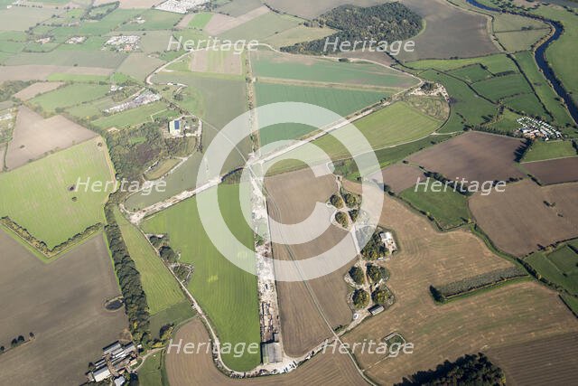 Acaster Malbis Airfield, former site of WWII battle headquarters, Acaster Marshes, N Yorkshire, 2018 Creator: Emma Trevarthen.