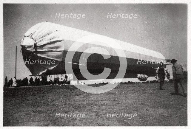 Zeppelin LZ 5 at Goeppingen, Germany, 1909 (1933). Artist: Unknown