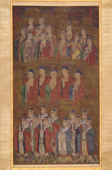 Celestial Buddhas and Deities of the Northern, Western, and Central Dipper Constell..., c1450-c1550. Creator: Anon.