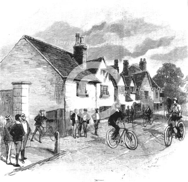 ''The Cyclists' Sunday Dinner at Ripley; "The Anchor" at Ripley--The Cyclists Inn', 1891. Creator: Charles Joseph Staniland.