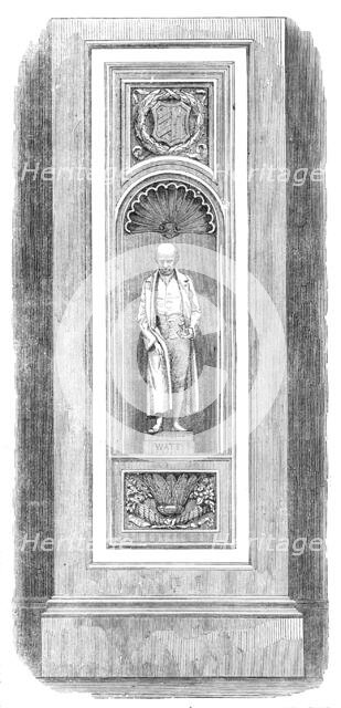 Royal Horticultural Society's Gardens, South Kensington: statue of James Watt in the..., 1861. Creator: Unknown.