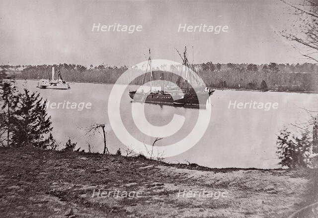 U.S. Gunboat "Mendota", James River, 1861-65. Creator: Unknown.