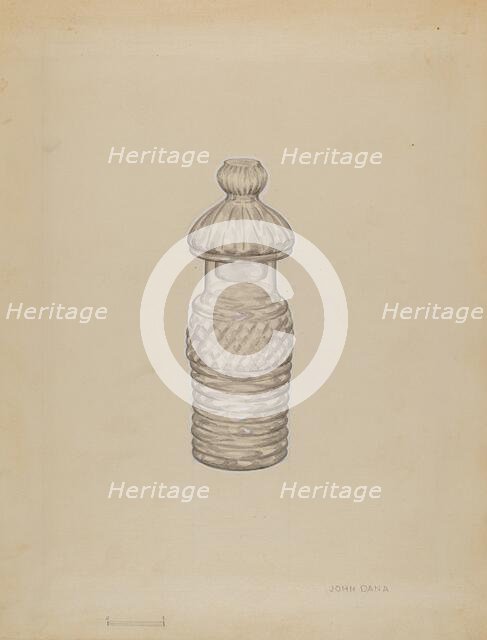 Mustard Pot, c. 1936. Creator: John Dana.