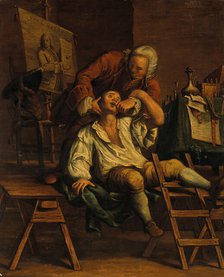 An itinerant operator extracting a tooth. Creator: Maggiotto, Francesco, 1750-1805 (After).